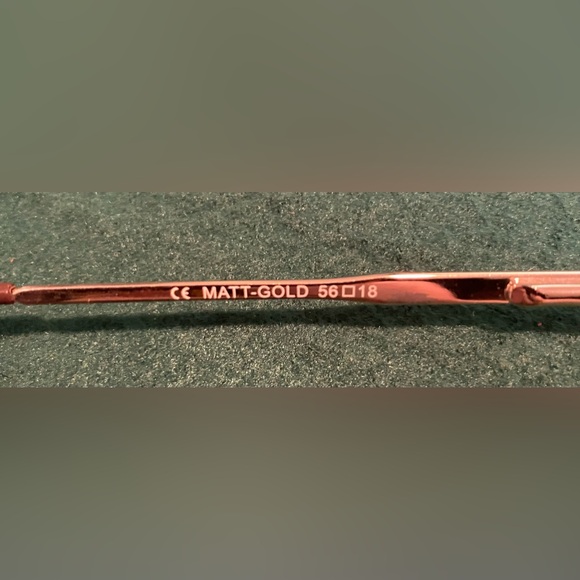 Eye Q Eyewear Style Kevin Mens Glasses Frames Aviator Matte Gold Metal New - Picture 5 of 8